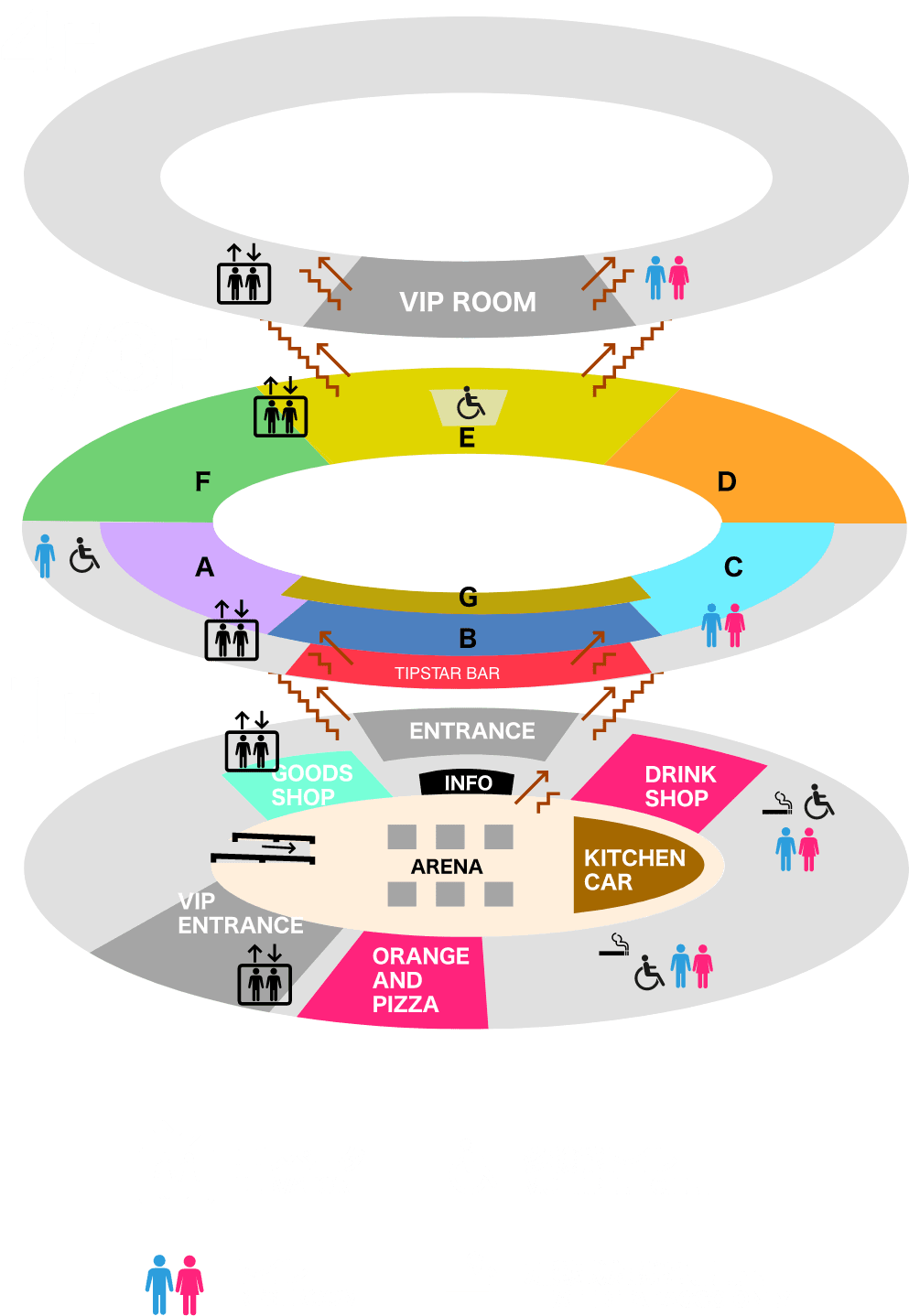 TIPSTAR DOME CHIBA フロアマップ