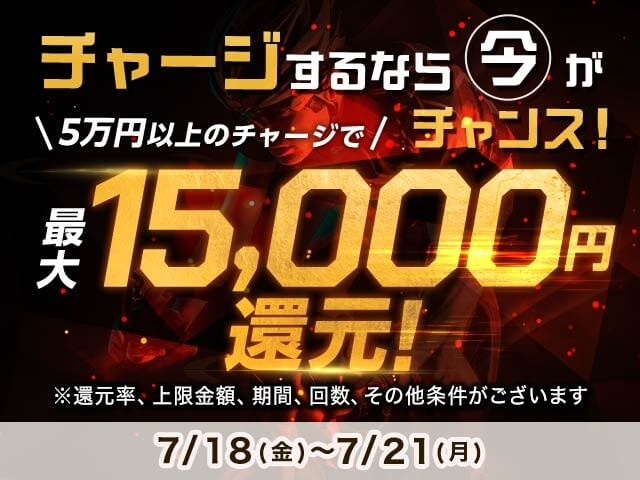 7/18〜7/21 netkeirinでチャージ還元・毎日投票キャンペーン開催中！