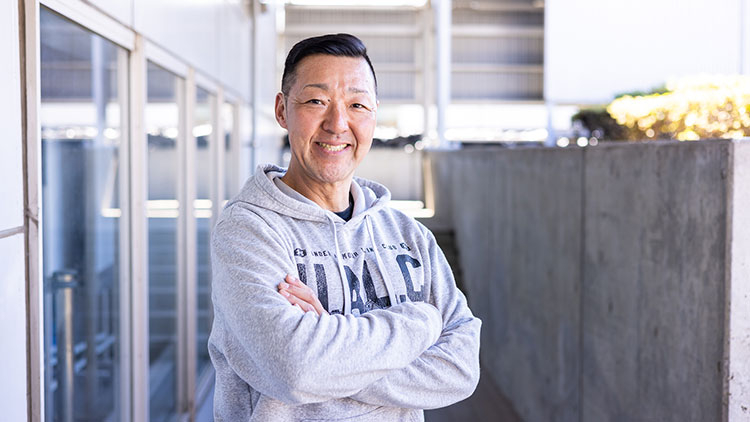 地元の小林潤二(撮影:北山宏一)